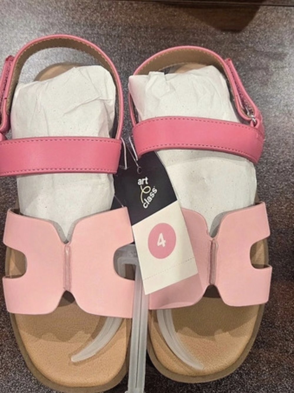Cat & Jack Girls Pink Sandals Size 4 NWT